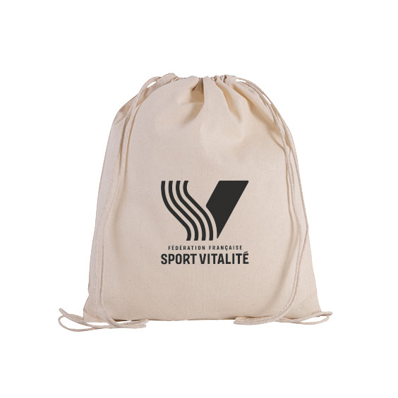 Sac à dos coton bio enfant FF sport vitalité
