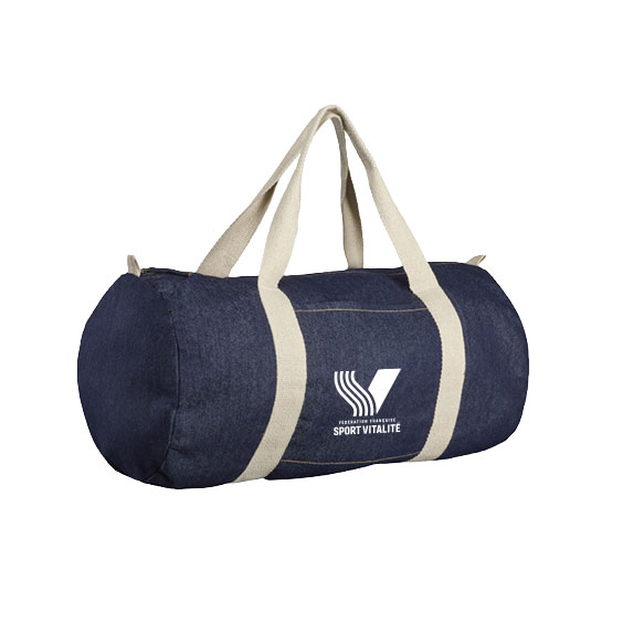 Sac sport tube coton jean FF sport Vitalité