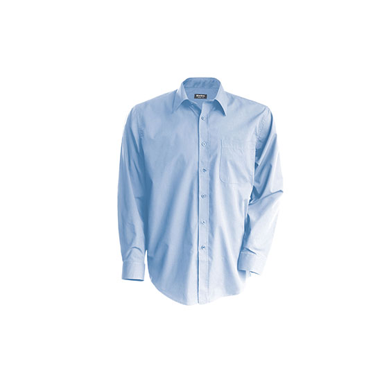Chemise homme FFEPGV manches longues bleu ciel