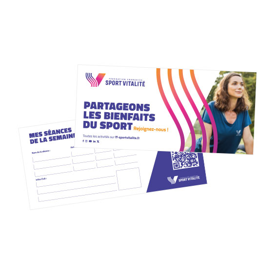 Lot de 50 flyers FORUM CLUB FF. Sport Vitalité