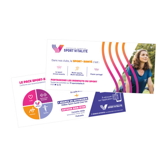 Lot de 50 flyers PACK SPORT-SANTÉ