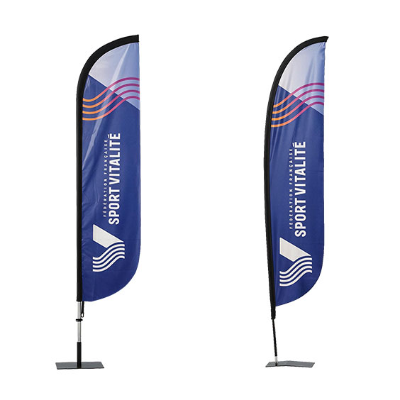 Beach flag light 2,30 m FF. Sport Vitalité