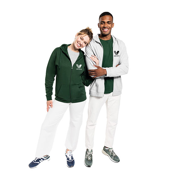 Sweat capuche zippé FF. Sport Vitalité Coupe droite mixte