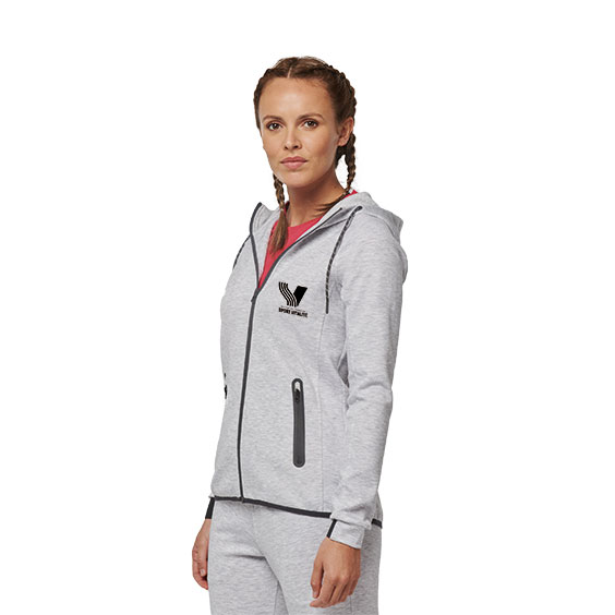 Veste sport capuche FF. Sport Vitalité Coupe cintrée femme