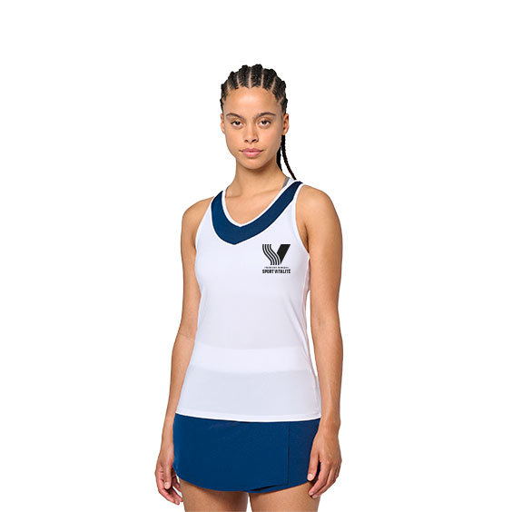 Débardeur sport femme bicolor respirant – FF. Sport Vitalité, confort et style dynamique