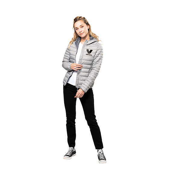 Doudoune manches longues et capuche FF. Sport Vitalité Coupe cintrée femme