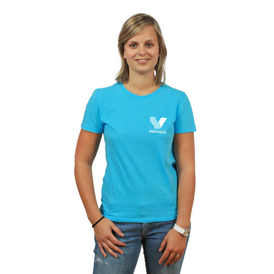 Tee-shirt coton col rond FF. Sport Vitalité – Coupe cintrée femme