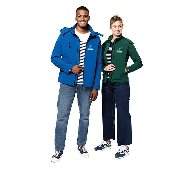 Blouson Softshell capuche FFEPGV Coupe cintrée femme