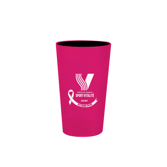 Gobelet éco FF. Sport Vitalité Octobre Rose