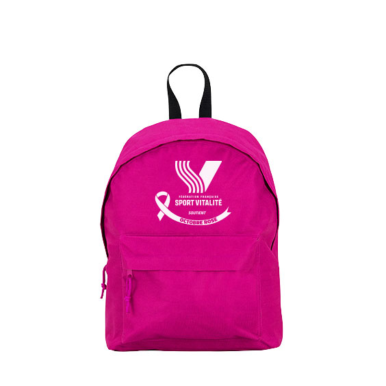 Sac à dos promotionnel FF Sport Vitalité Octobre Rose